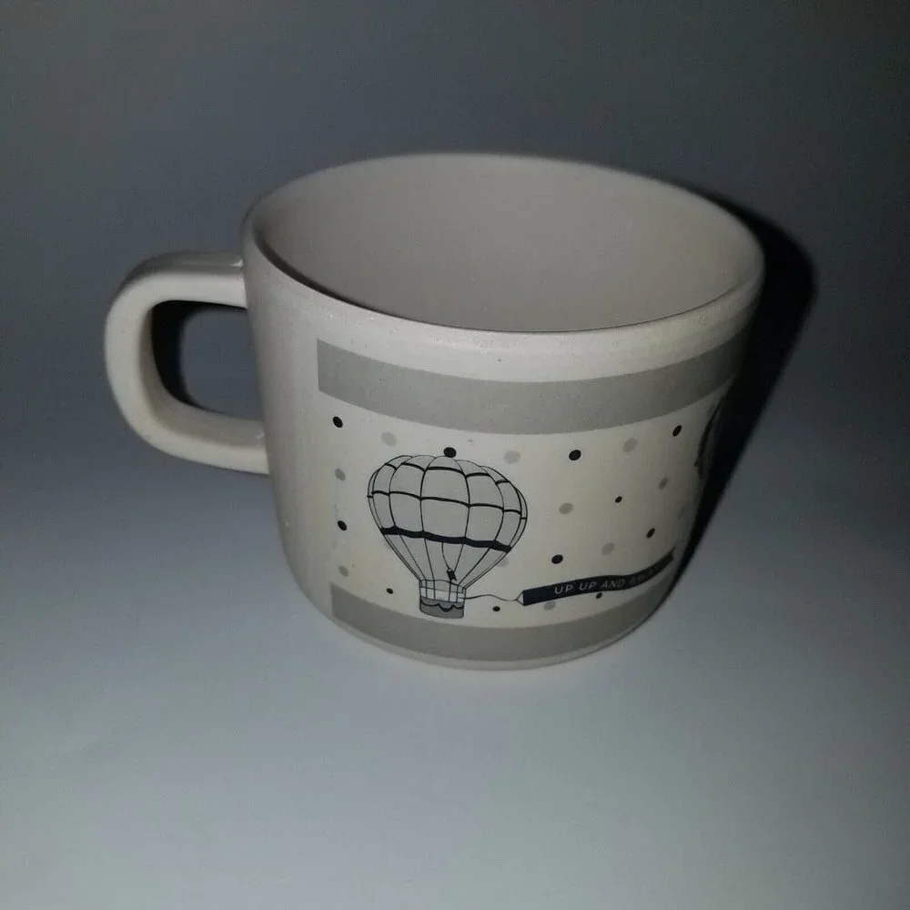 Hot Air Balloon Mug Cup Divided Plate Baby Toddler Child Up Up And Away Set Lot